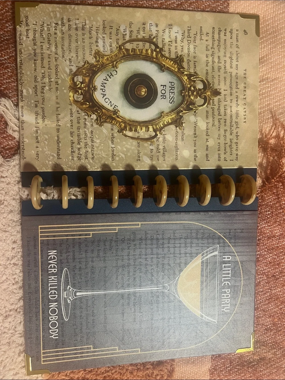 Daily Grind Planner- Lusterglow Cover with key chain